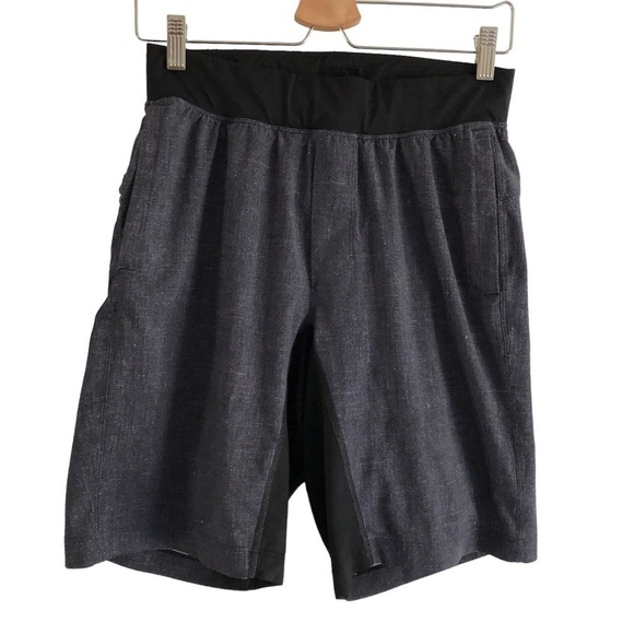 Lululemon Mens Shorts With Liner Gray Black Size Small - Picture 2 of 10
